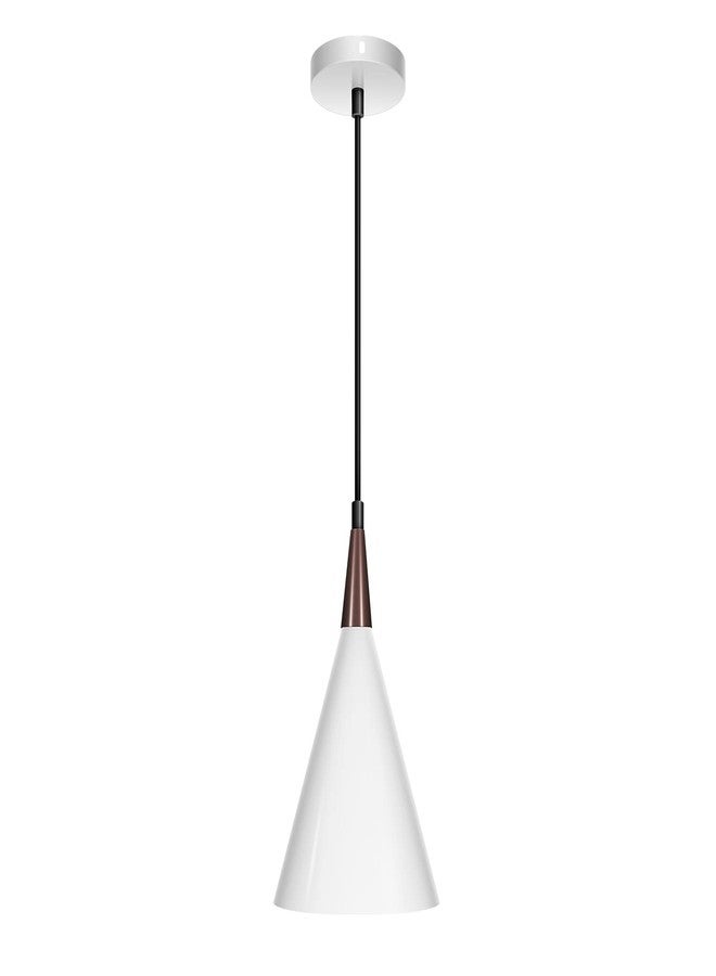 wipro BeuHome Pendant Light BP04 | Premium Indoor Decorative Light with Contemporary Sleek Design | Hanging Light for Living Room, Dining | E27 (Matte White) - Image 2